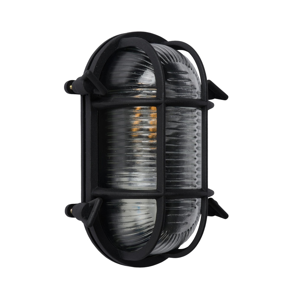 Lucide Bullseye wandlampDudley IP54 zwart - 11891/20/30